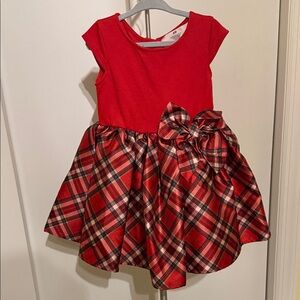 H&M Vibrant Red Plaid Kids Dress